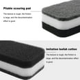 thumbnail image 4 of Individually Wrapped Sponges Kitchen Cleaning Sponges Bulk, Dishwashing Sponges Scouring Pad, Odor-Free Loofah Dish Sponge Scrubber for Washing Dishes for Kitchen Household Cleaning 24 Pack (Black), 4 of 7