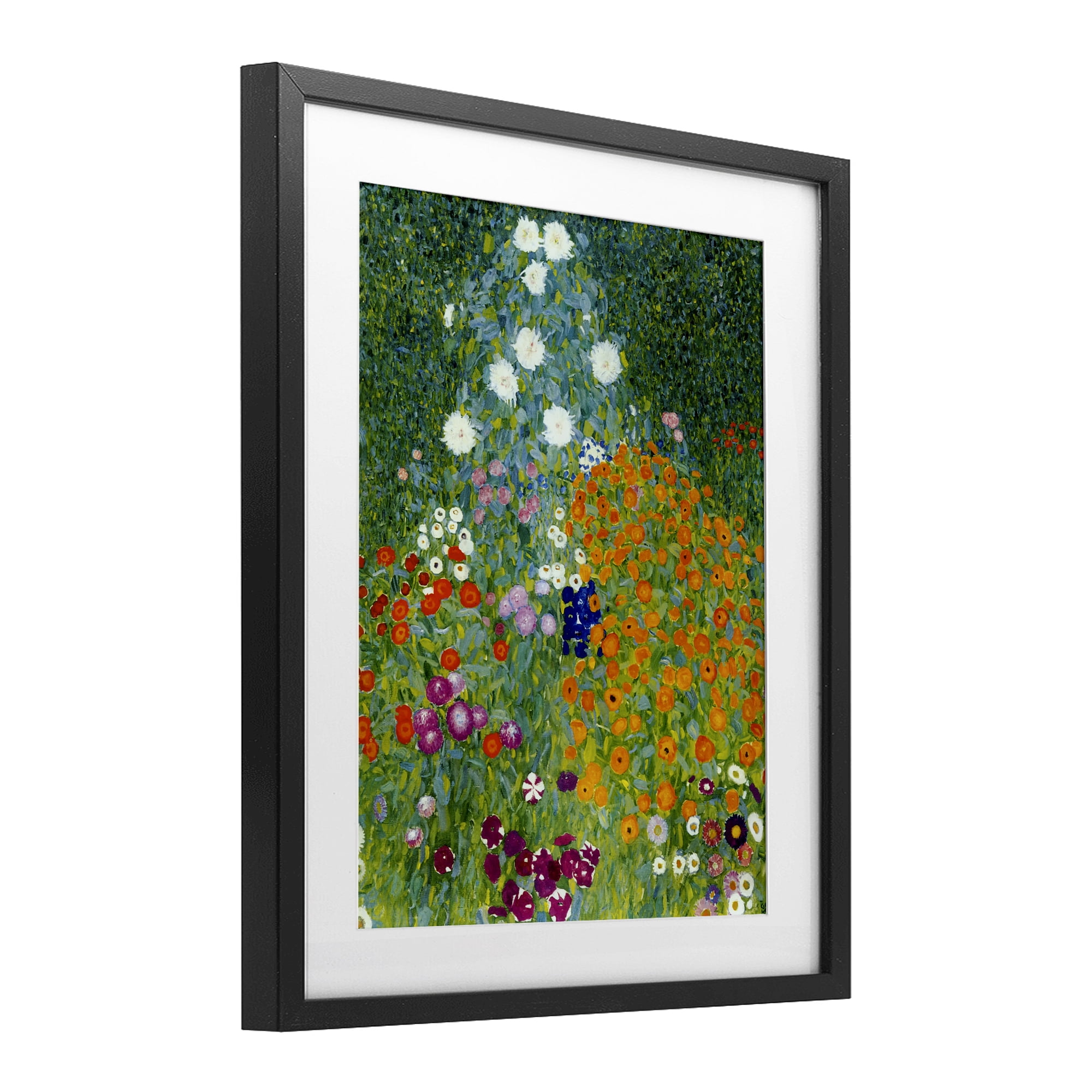 Stupell Industries Farm Garden Classic Klimt Black Framed Print Under Glass, design by Vintage Hustle