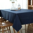 thumbnail image 3 of (100 x 130 cm, Bleu) Nappe Rectangulaire Anti-Taches polyester Bleu Marine, 3 of 5