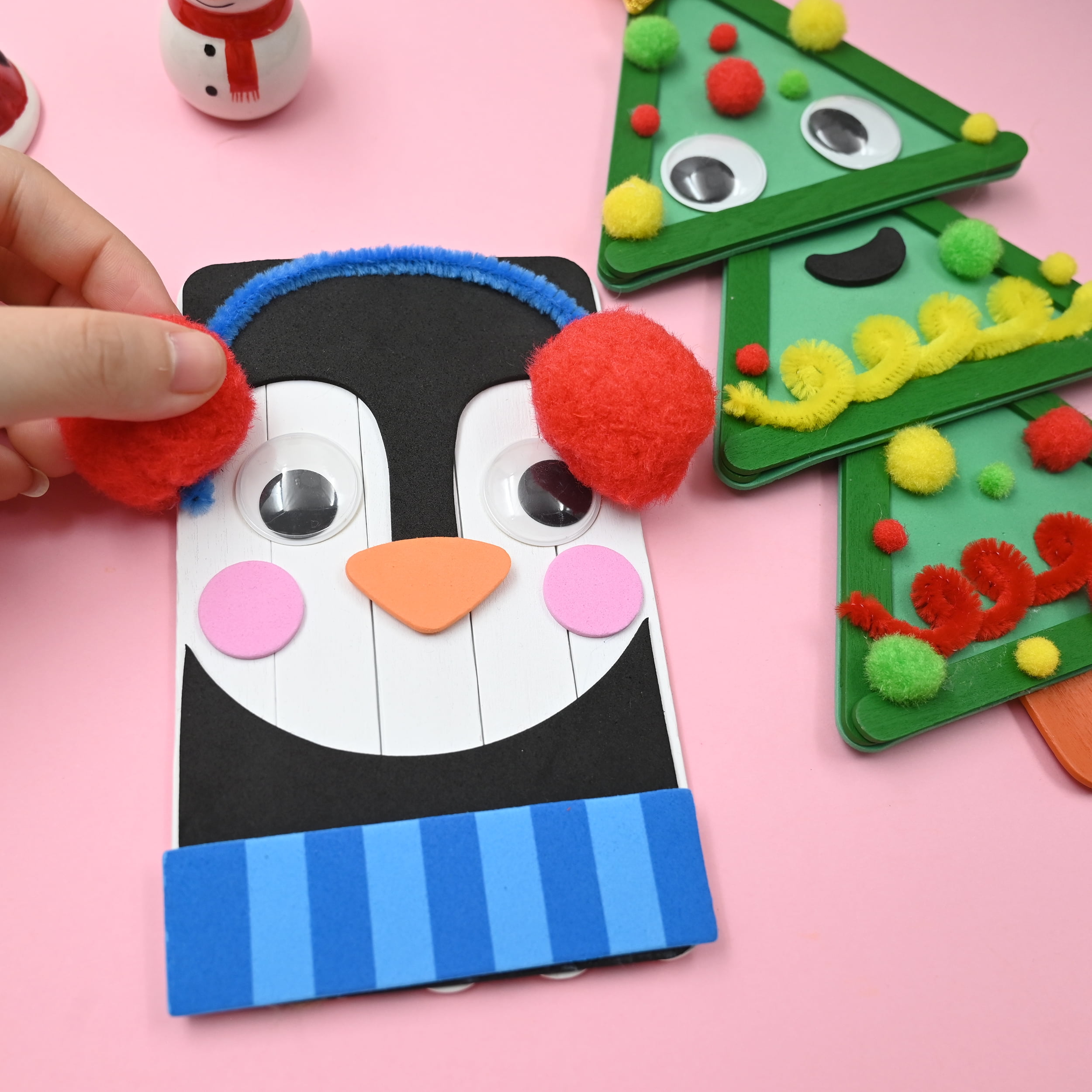 Create-your-own ornament craft kit, HOLIDAY TIME PL CRAFT KIT TREE