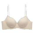 thumbnail image 4 of ALLLIST Women's Bras Plain White No Wire Bralette Comfy T Shirt Bras for Ladies Size 32-38, 4 of 4