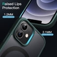 thumbnail image 6 of JETech Magnetic Case for iPhone 12 Mini 5.4-Inch Compatible with MagSafe, Translucent Matte Back Slim Shockproof Phone Cover (Dark Green), 6 of 6