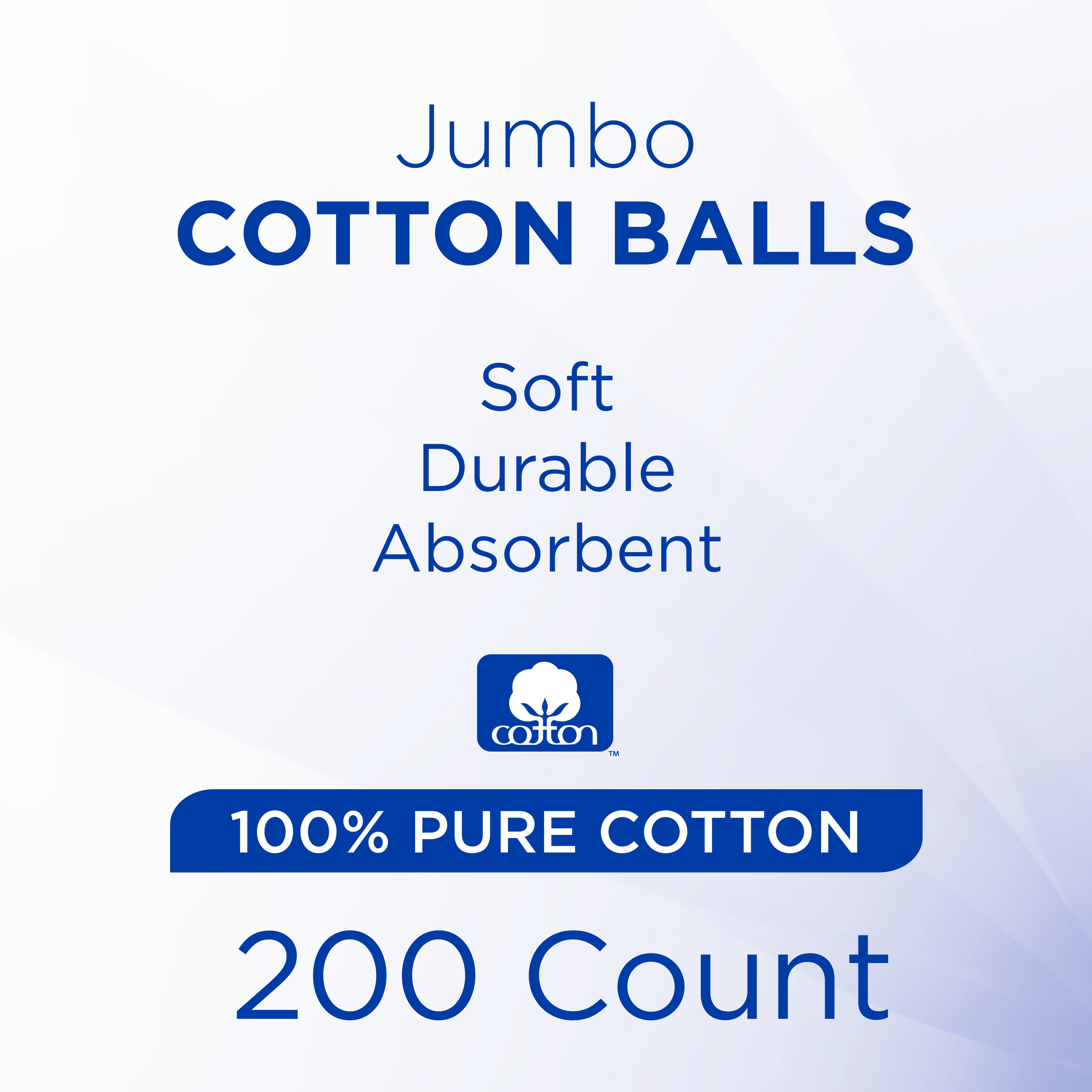 Basics Cotton Balls, 200 Count (Previously Solimo)