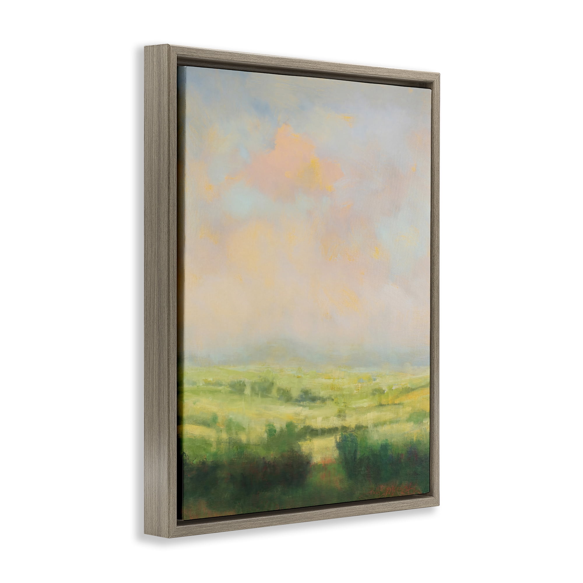Stupell Industries Springtime Farnese Landscape Brown Framed Floater Canvas Wall Art, design by William McCarthy