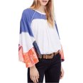 thumbnail image 1 of Free People Womens Friday Fever Pullover Blouse, Off-White, X-Small, 1 of 3