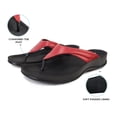 thumbnail image 6 of AEROTHOTIC Arch Supportive Strappy Orthotic Comfortable Flip Flops Cushion Soft Toe Post Non-Slip Summer Casual Travel Walking Thong Sandals Women Beach Essentials, 6 of 6