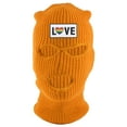 thumbnail image 1 of Gravity Threads Love Rainbow Heart 3-Hole Ski Mask - Neon Orange, 1 of 2