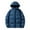 Dark Blue, variant on Men's Casual Camouflage Maple Leaf Print Hooded Cotton-padded Jacket with Detachable Hood, Black, Size L