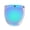 Clear Blue, variant on Retro 3 Snaps Bubble Visor Bracket Open Face Helmet Shield Accessories