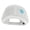 White, variant on Small Blue Glitter Peace Sign Iron On Patched Deluxe Performance Mesh Cap - Black OSFM
