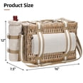 thumbnail image 3 of Cesta de Picnic G GOOD GAIN para 4 Personas con Manta Impermeable, 3 of 7