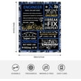 thumbnail image 6 of Engineer Gifts, Engineer Gifts for Men, Engineer Blanket, Future Engineer Gifts, Gifts for Engineers, Mechanical Engineering Gifts Granduation Flannel Blanket 50"x60", 6 of 6