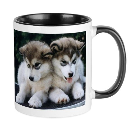 

CafePress - The Huskies Mug - Ceramic Coffee Tea Novelty Mug Cup 11 oz