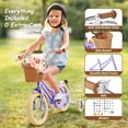 thumbnail image 6 of XJD 12 Inch Girls Bike for 2-4 Years Old Toddlers and Kids, Kid's Bicycle with Basket and Bell Training Wheels, Kid's Bike with Kickstand & Adjustable Seat Handlebar Height, 6 of 8