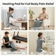 thumbnail image 5 of MaxKare Ultra Soft Heating Pad with 4 Heat Settings & Auto Shut-off for Full Body Stress Relief, 24"x33" - Gray, 5 of 13