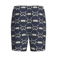 thumbnail image 7 of Daiia Ski Goggles Vintage Print Mens Woven Stretch Pajama Short,Short Pajama Pants-3X-Large, 7 of 7