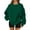 07# Dark Green, variant on Oversized Crew Neck Sweatshirts Women Loose Fit Ladies Fleece Crewneck Sweatshirt No Hood Trendy Fall Tops Light Gray S