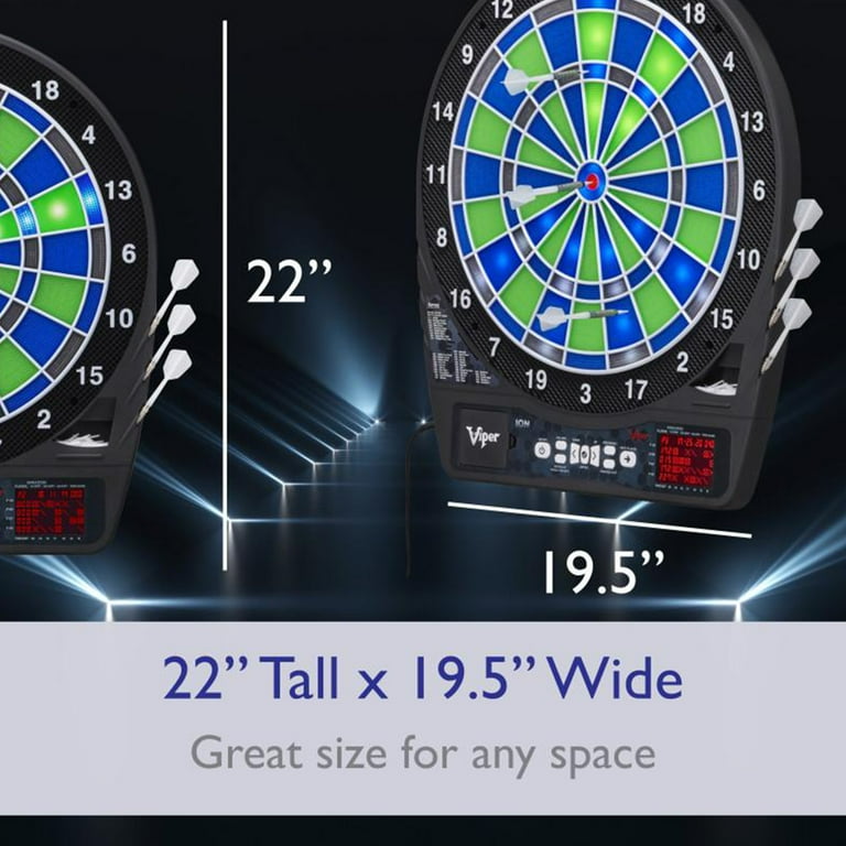 Viper Ion Digital Dartboard w/ Score Keeper, 48 Games, Up to 8