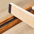 thumbnail image 2 of MAYEERTY Twin Size 1100 LBS Heavy Duty Solid Wood Bed Frame Mattress Base with Headboard Wooden Slat Support No Box Spring Needed, 2 of 6