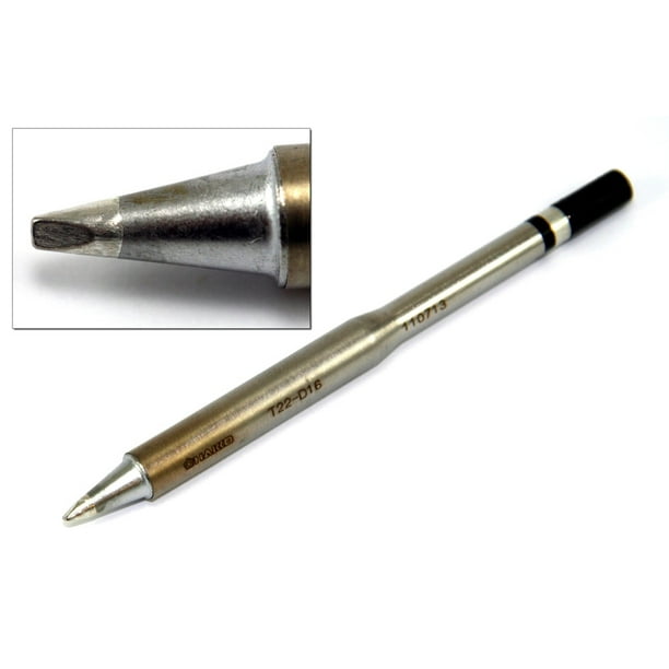 Hakko T22 D16 Tip Chisel 1 6 X 12mm Hd For Fm 30 Walmart Com Walmart Com