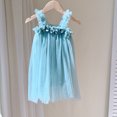 thumbnail image 1 of MILANCEL Nouvelle Robe d'Été en Maille Douce pour Enfants Filles 6 Couleurs Suspendues Jupe de Plage Florale Robe Tutu Princesse pour Enfants, 1 of 5