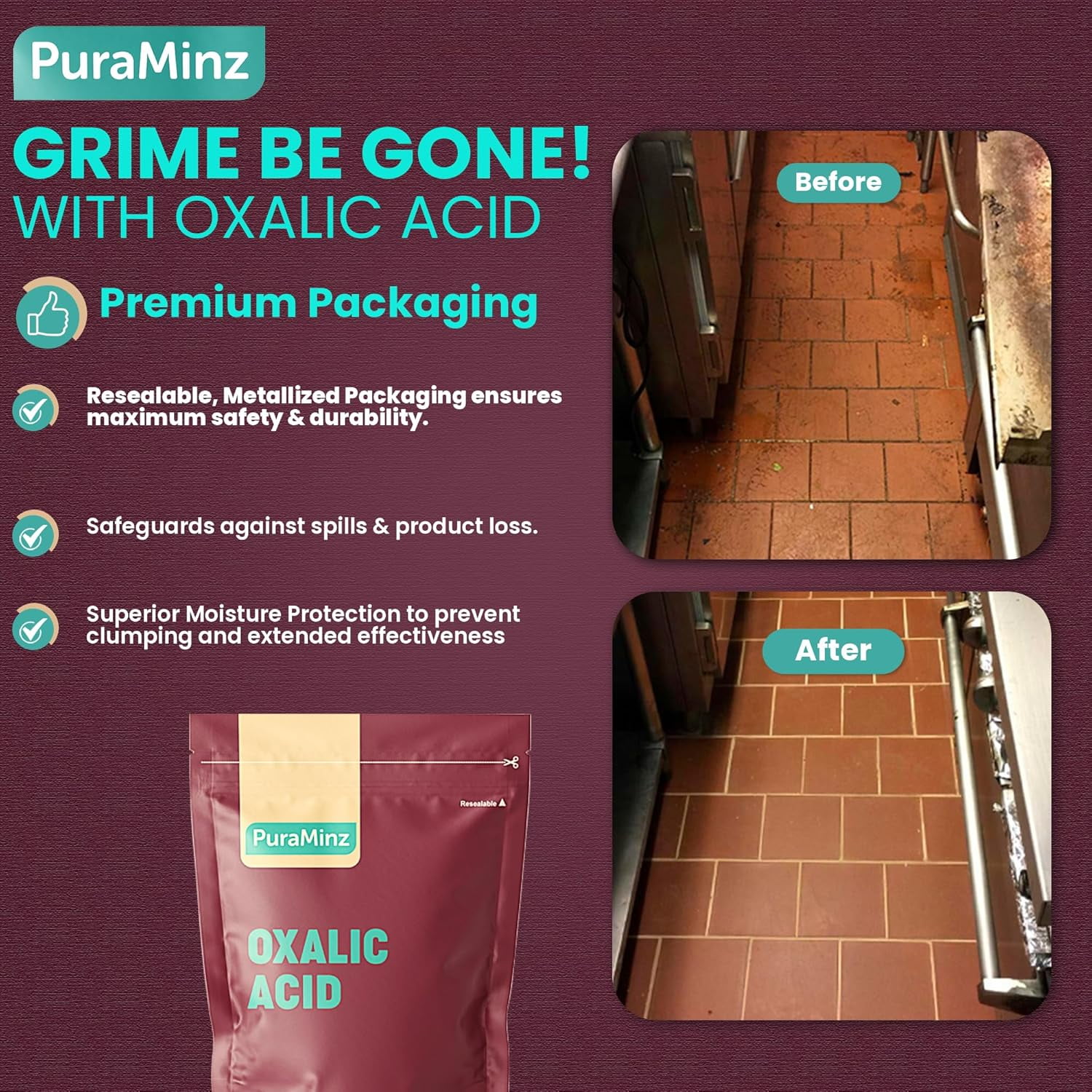 oxalic ページ Oxalic Acid 99.6% Rust, Wood, Stain Remover