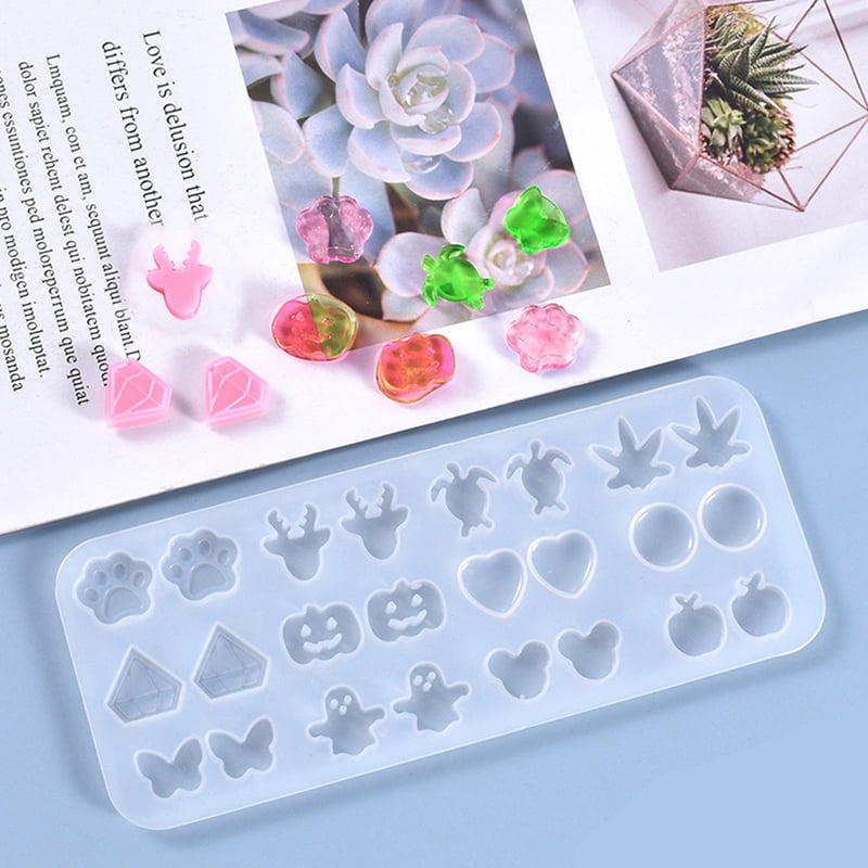 Epoxy Resin Jewelry Molds Silicone Pendant Mold for Earring Pendant Studs Making