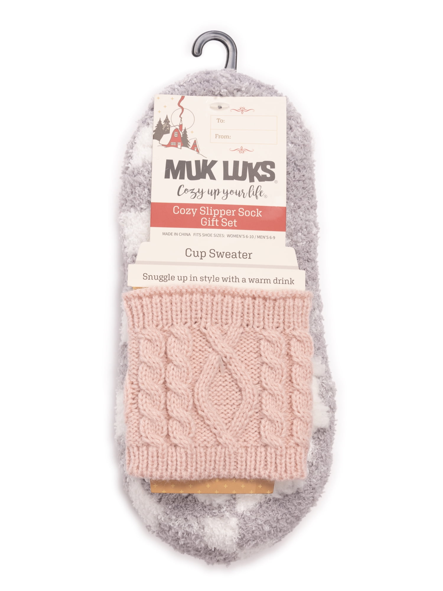 Muk Luks Women's Cozy Low-Cut Slipper Sock Gift Set