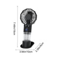 thumbnail image 3 of Portable Mist Fan - Usb Charging & 3 Speed Settings, Personal Cooler with Humidifying Function, for Travel, Home & Office, Black, JKODE, 3 of 8