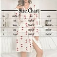 thumbnail image 3 of Censtreet Women Kimono Robes Short Lightweight Robe Soft Heart Printed Sleepwear Casual Bathrobe Ladies Loungewear, 3 of 6