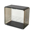 thumbnail image 1 of lionlar Clear Acrylic Display Case Stackable Transparent Assemble Storage Showcase 2 2 Layer Brown, 1 of 7