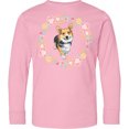 thumbnail image 3 of Inktastic Corgi Wreath for Dog Lovers Long Sleeve Youth T-Shirt, 3 of 5