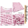 thumbnail image 5 of Fantaslook Women Blouses Dressy Casual Summer Short Sleeve Shirts Crew Neck Pleated Tunic Tops, 5 of 8