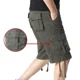 thumbnail image 3 of Pantalones cortos cargo para hombre, con botones por encima de la rodilla y bolsillos, pantalones cortos para hombre de gran tamaño, cómodos, holgados, estilo Harajuku, venta al por mayor, 3 of 5