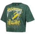 thumbnail image 2 of Women's New Era Green Green Bay Packers Cropped Boxy Sport Classics Mineral Wash T-Shirt, 2 of 5