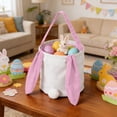 thumbnail image 4 of TanSiDing Easter Basket for Egg Hunt, Reusable Easter Egg Storage Bag, Durable Polyester Easter Bunny Gift Bag with Handle for Holiday Decorations and Party Favors, 4 of 6