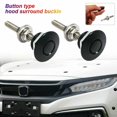2pcs Universal Modified Car Push Button Billet Quick Front Hood