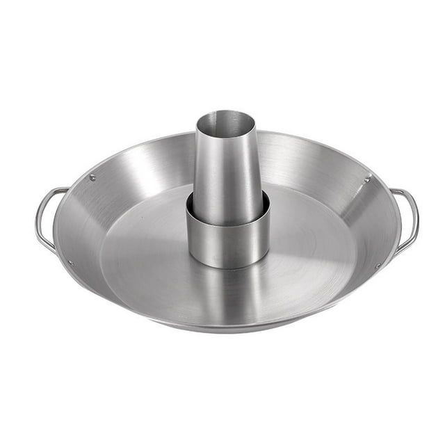 Stainless Steel Chicken Roaster with Removable Rack, Even Heating Grill Pan for Turkey and BBQ, Portable Outdoor Picnic Cooking Tool, Durable and Easy to Clean