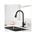 thumbnail image 4 of SINLOOG Black Kitchen Faucet, Kitchen Faucets with Pull Down Sprayer Commercial Stainless Steel Single Handle Single Hole Kitchen Sink Faucet, 4 of 5