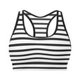 thumbnail image 3 of Women's Sports Bra Bikini Tops Racerback Swim Top Neck Bathing Suits Top Padded Crop Tops Swimsuit Racerback Design Wide Shoulder Straps, 3 of 4