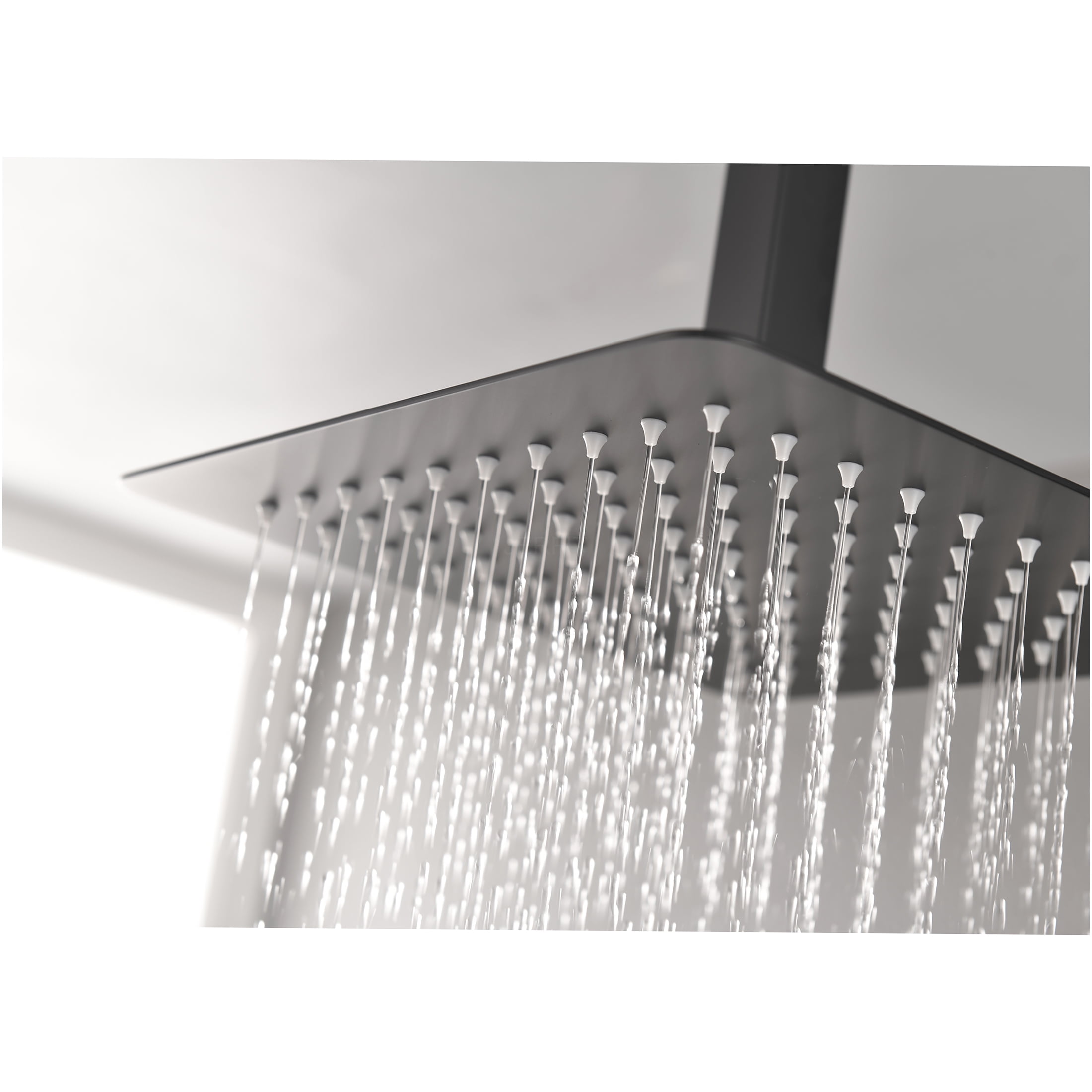 JERFIT 10 Inch Matte Black Rain Shower Head, High Pressure Stainless Steel Rainfall Showerhead with Water Saving and Self-Cleaning Nozzles