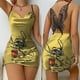 thumbnail image 2 of Vestidos de fiesta con nudo de lazo, minivestido de Disney Stitch, falda de pijama, superficie satinada, moda para mujer, verano 2024, encaje Sexy sin espalda, Disney, 2 of 5