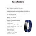 thumbnail image 2 of 20mm Replacement Band Silicone Smart Watch Wrist Strap for ID115Plus HR (Blue), 2 of 6
