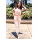 thumbnail image 2 of Enterizo para Mujer PRETTYGARDEN Beige Manga Corta Talle S, 2 of 7