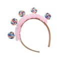 thumbnail image 2 of Diadema de piruleta, diadema de plástico, cintas para el pelo para niña, diadema para niña de las flores, diadema de princesa de caramelo, aros para el pelo bonitos, diademas de piruleta, una diadema, 2 of 4