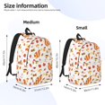 thumbnail image 3 of Naloa Squirrel InThe Forest3 Canvas Backpack for Men Women Rucksack Casual Travel Daypack College Tote Satchel Bookbag for Teens-Small, 3 of 7