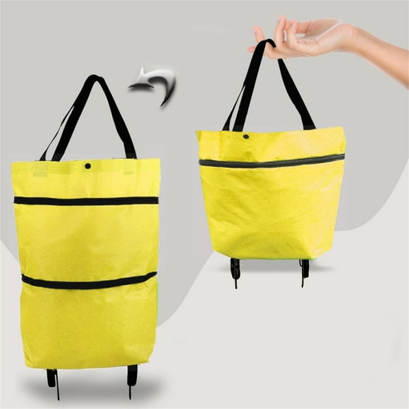 Clearance Shopping Cart with Wheels Shopping Trolley Bag Portable Multifunction Folable Tote Bag Shopping Cart Reusable Grocery Bags with Wheels Rolling Grocery Cart 1 * Tugboat Bag Clearance Sale