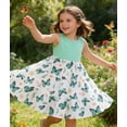 thumbnail image 4 of Aideaone Toddler Girls Dresses Sleeveless Tiered Sundress Kids Cute Print Twirly Swing Summer Dress Casual Sun Dress for Little Girls 4-7T, 4 of 6