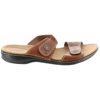 Clarks Leather Double Adjust Slide Sandals Leisa Lacole A288925