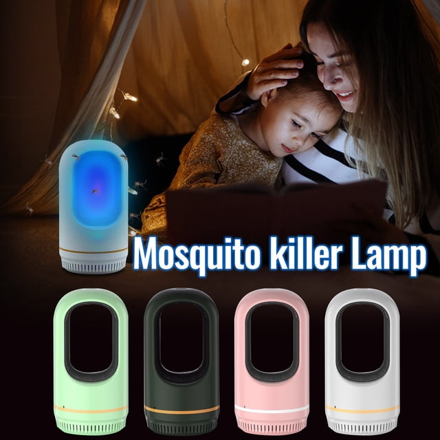 Fiudx Lámpara Antimosquitos Usb, Tecnología Fotocatalizadora, Luz Violeta de 365 Nm, Funcionamiento Silencioso, Eficaz Trampa para Mosquitos, Uso En Interiores y Exteriores, Diseño de Bajo Consumo, T
